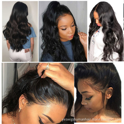 Yeswigs Raw Brazilian Cuticle Aligned Virgin Body Wave Human Hair Full Hd Lace Front Wig For Black Women Lace Closure Wig Vendor
